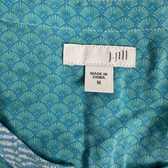 J. Jill Peasant tunic lace front Top size Medium - Picture 4 of 11